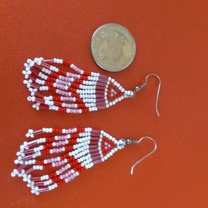 Hand beaded earrings